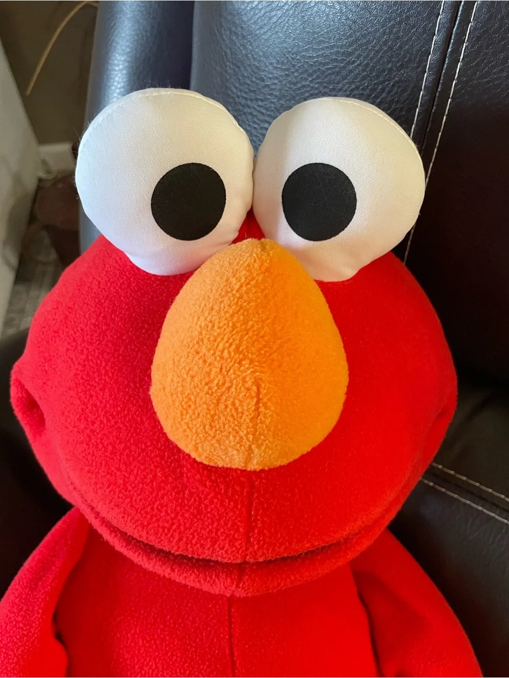 Red Elmo Plush with Orange Nose